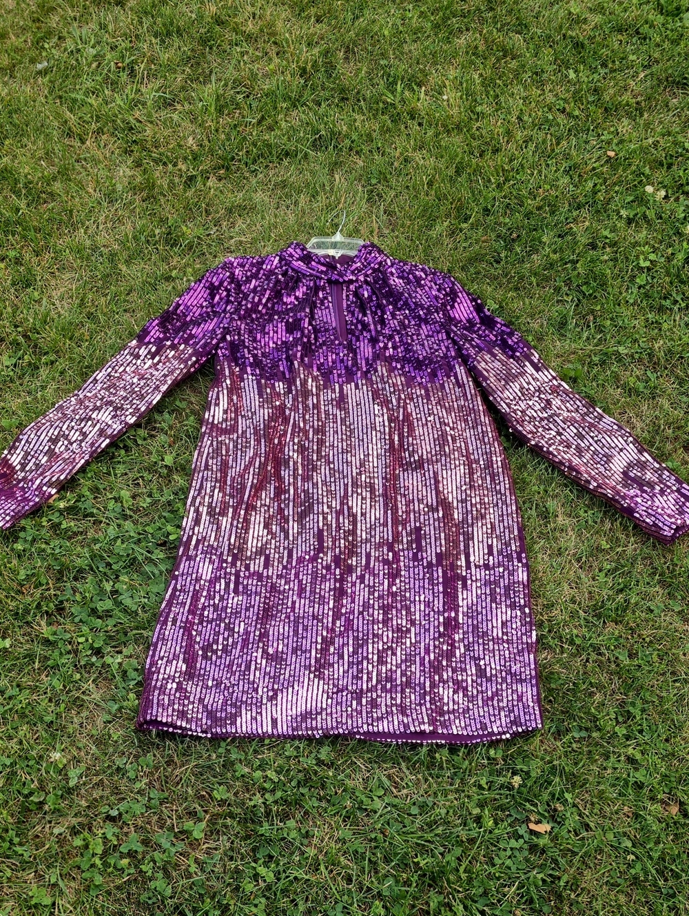 kate spade Purple Sequin Maxi Dress